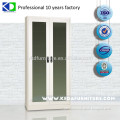 Best Sell Two Glass Swing Door Stainless Steel Filing Cabinet With Mirror